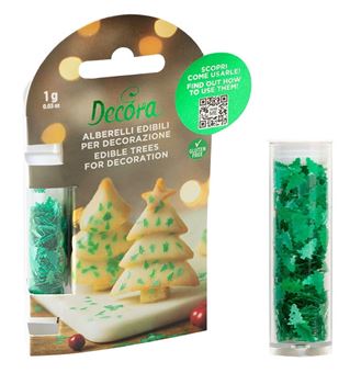 Picture of CHRISTMAS TREES SPRINKLES EDIBLE 1G